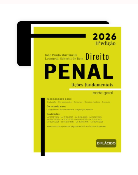 Capa do livro Direito Penal - Lições Fundamentais, Parte Geral, 11ª edição, 2026